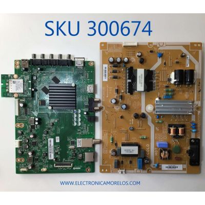 KIT DE TARJETAS PARA TV VIZIO / NUMERO DE PARTE MAIN 3640-0222-0150 / 0171-2272-6154 / 3640-0222-395 / NUMERO DE PARTE FUENTE 0500-0614-0150 / PSLL111305M / PANEL LSC400HN02-801 / MODELO E40-D0 LAUSTXCS